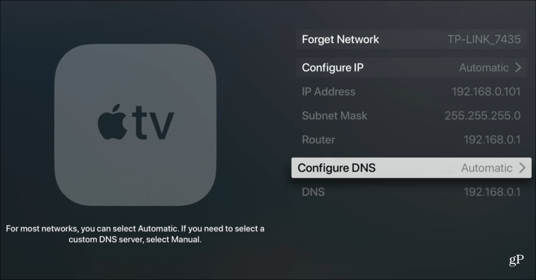 Ako zmeniť nastavenie DNS na vašom Apple TV