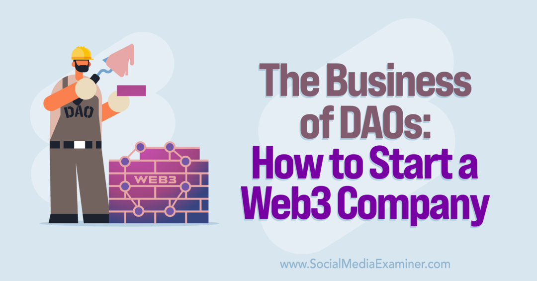 Podnikanie DAO: Ako založiť spoločnosť Web3: Tester sociálnych médií
