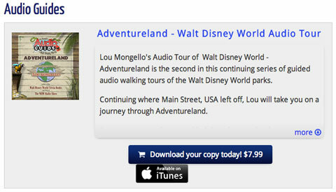 wdw rádio Adventureland audio turné