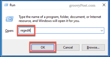 Spustiť Windows Spustiť Regedit