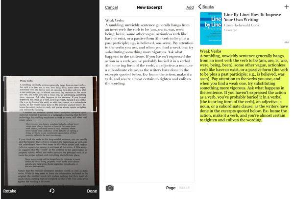 Výňatok - Zvýrazňovač kníh pre iOS, ako vytvoriť snímku obrazovky z knihy