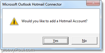 pridajte konto Hotmail do Outlooku pomocou nástroja Connector