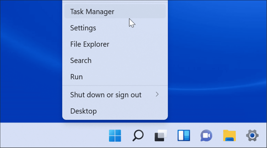 Otvorte Správcu úloh v systéme Windows 11