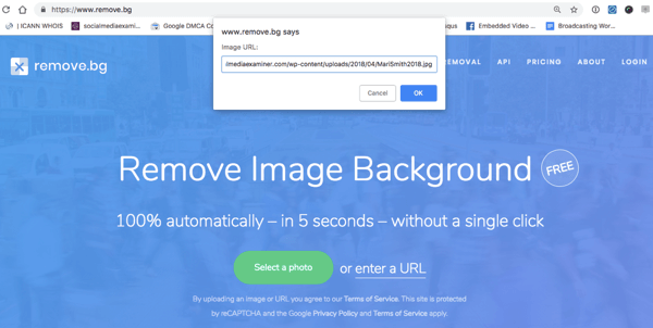 remove.bg používa AI na automatické odstránenie pozadia z obrázkov.
