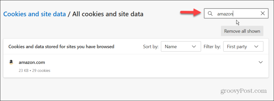 vyhľadajte súbory cookie microsoft edge