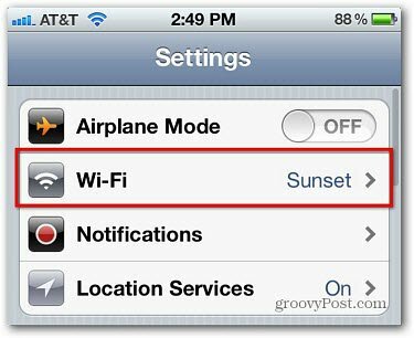 Apple iOS: Zastavte otravné oznámenia WiFi PopUp