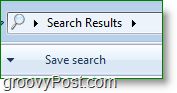 Snímka obrazovky systému Windows 7 - Windows Search