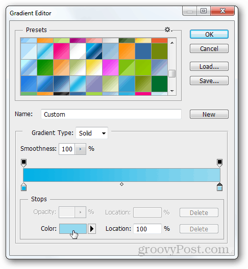 gradient photoshop vytvoriť modrú farbu ťahaním vytvorte tutoriál