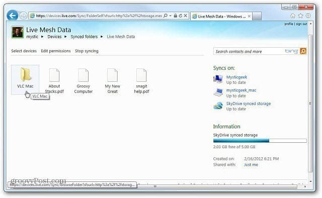 Windows Live Mesh 2011 pre Mac: Začíname