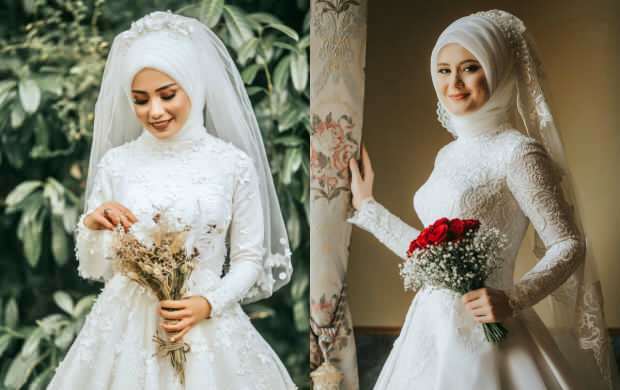 Hidžáb svadobné šaty modely 2020