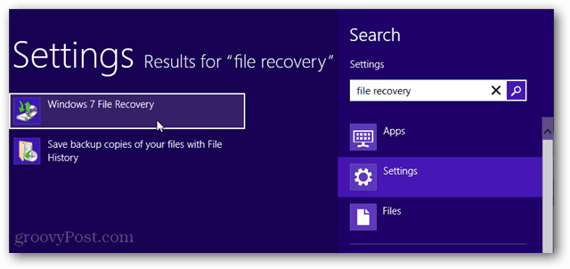 vyhľadávanie súborov metra Windows 7 obnovenie