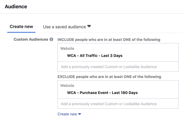 Ako vytvoriť reklamy s dosahom na Facebook, krok 5, vlastné nastavenie reklám pre návštevnosť webových stránok