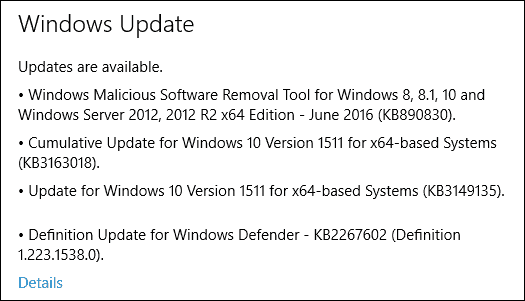 K dispozícii je nová aktualizácia systému Windows 10 PC KB3163018 Build 10586.420 (dostupné aj v mobile)