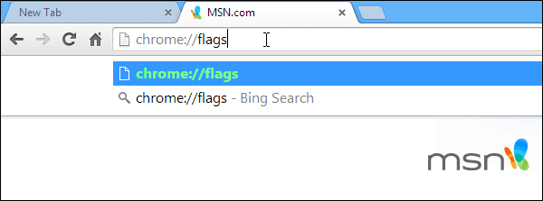 Vlajky prehliadača Chrome