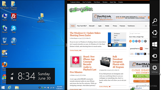 Windows 8.1 Moderné UI Desktop