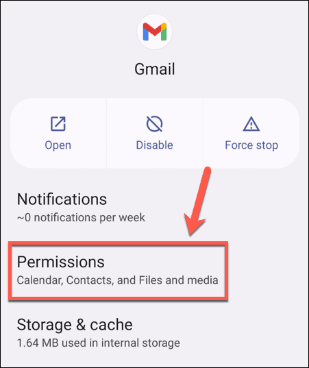 povolenia pre android gmail