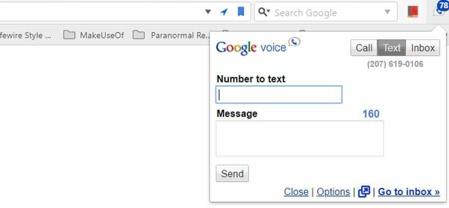 rozšírenia Google Voice Chrome