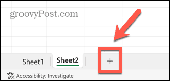 excel nový list