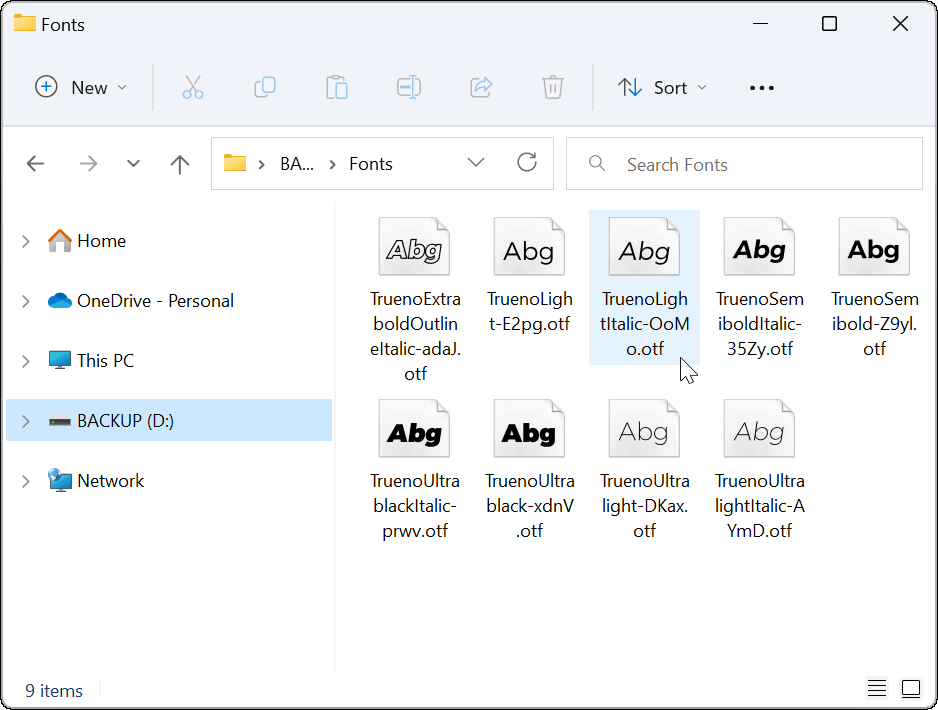 Nainštalujte alebo odinštalujte písma v systéme Windows 11