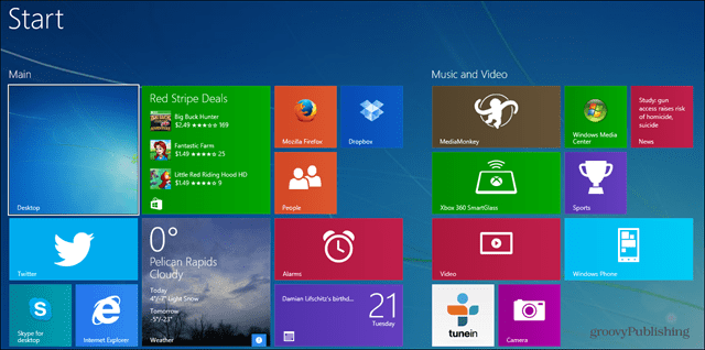 Ako zálohovať a resetovať úvodnú obrazovku systému Windows 8.1
