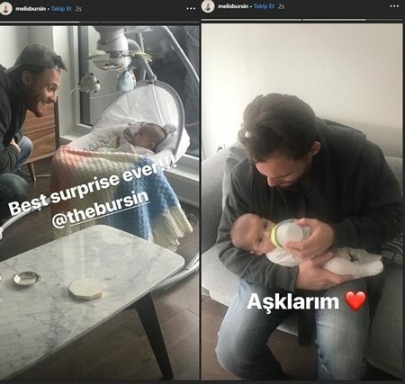 Príjemné chvíle Kerem Bürsin s jej synovcom