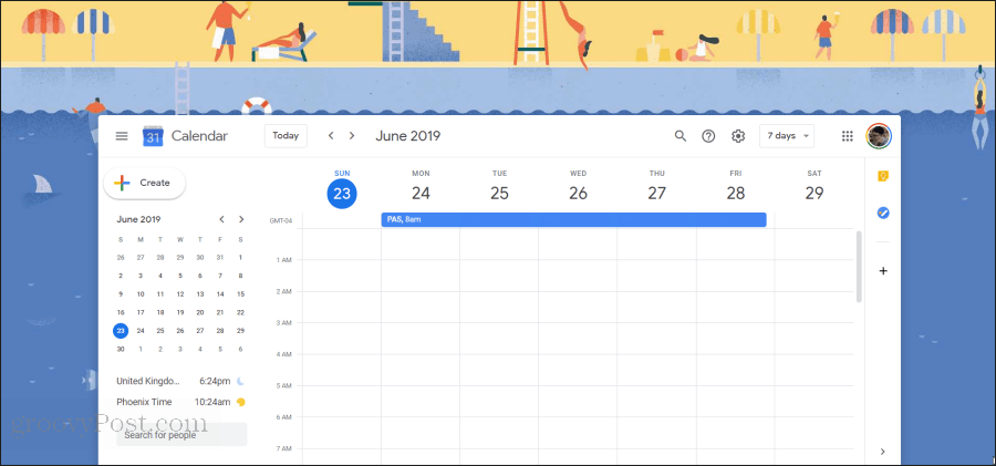 ilustrácia kalendára google