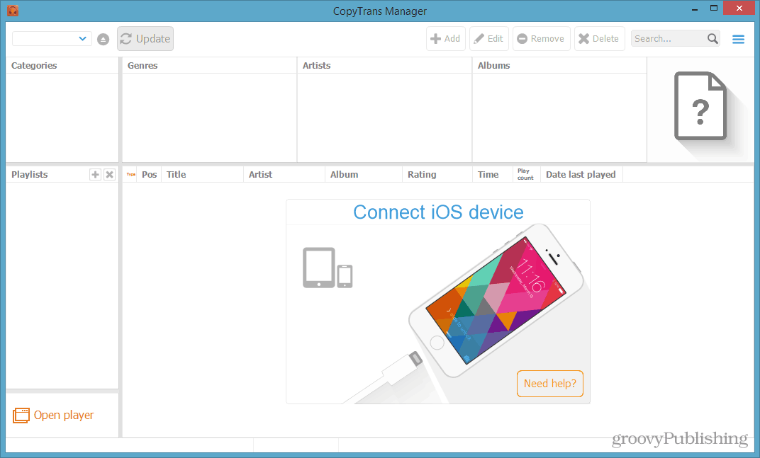 ios zariadenie spája synchronizáciu hudby 