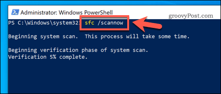 Používanie nástroja SFC v systéme Windows 10