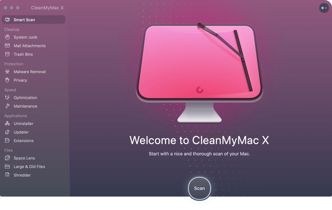 Predná strana CleanMyMac X