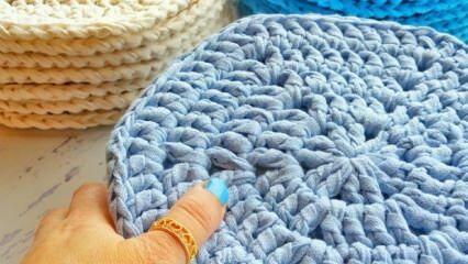 Pletené bavlnené rohože