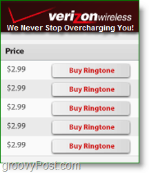 Vytvorte si vlastné vyzváňacie tóny - Verizon si každý účtuje 3 $! Nie Groovy