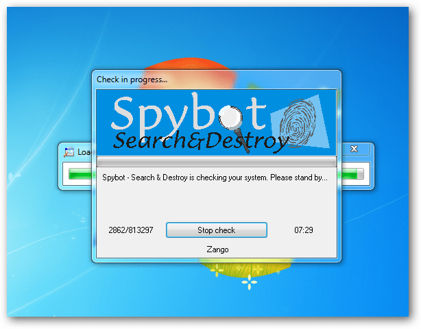 Vyhľadávanie a ničenie skenovania pomocou Spybot