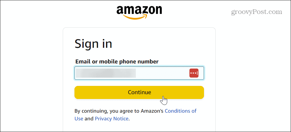 prihlásiť sa heslo účtu Amazon
