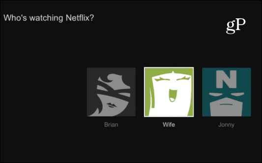 Používateľské profily Netflix