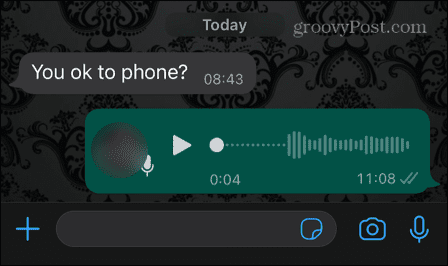 nahrávanie hlasu whatsapp