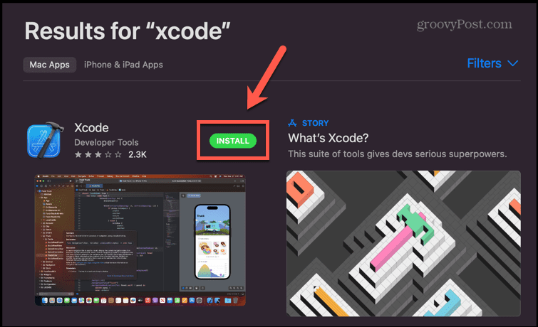 xcode na inštaláciu obchodu s aplikáciami