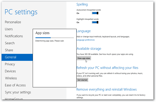 Aké veľké sú nainštalované aplikácie Windows 8?