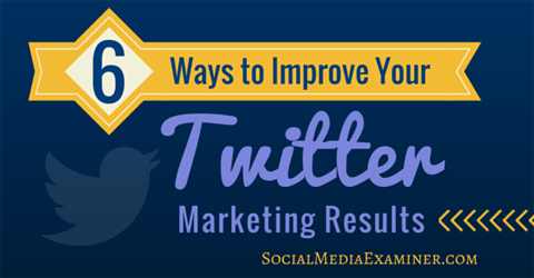 vylepšiť twitterové marketingové výsledky