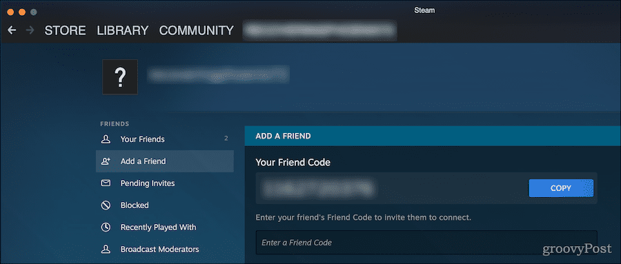 Ako nájsť kód priateľa na steame