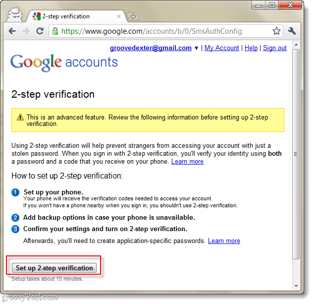 účty Google verifikácia v dvoch krokoch