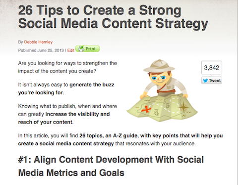 stratégia obsahu sociálnych médií