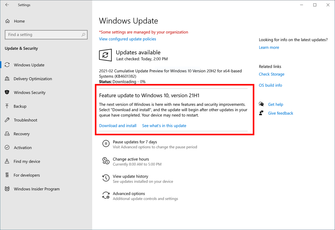 Spoločnosť Microsoft formálne oznamuje Windows 10 21H1