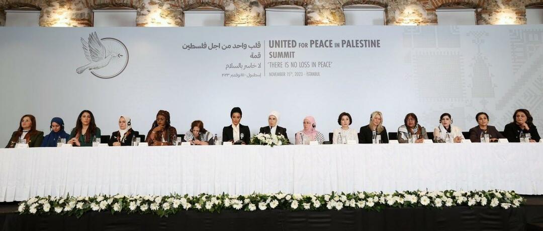 Tlačová konferencia na summite Jedno srdce pre Palestínu