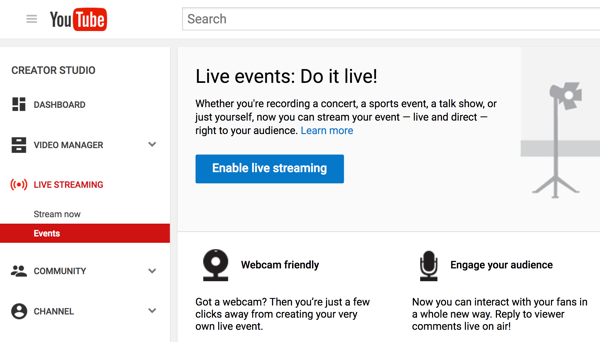 Nastavte si Vysielané hangouty so službou YouTube Live a uskutočnite svoj videorozhovor.