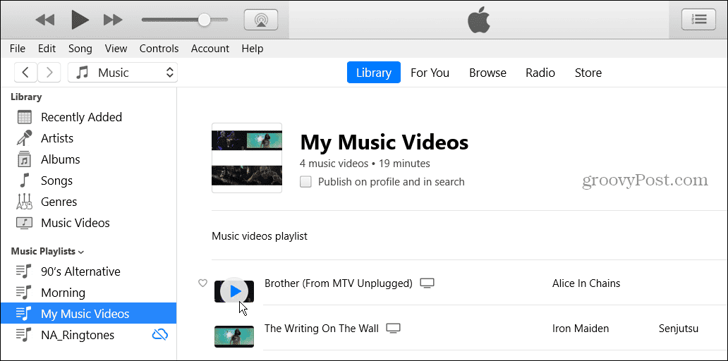 Ako vytvoriť zoznamy videí na Apple Music