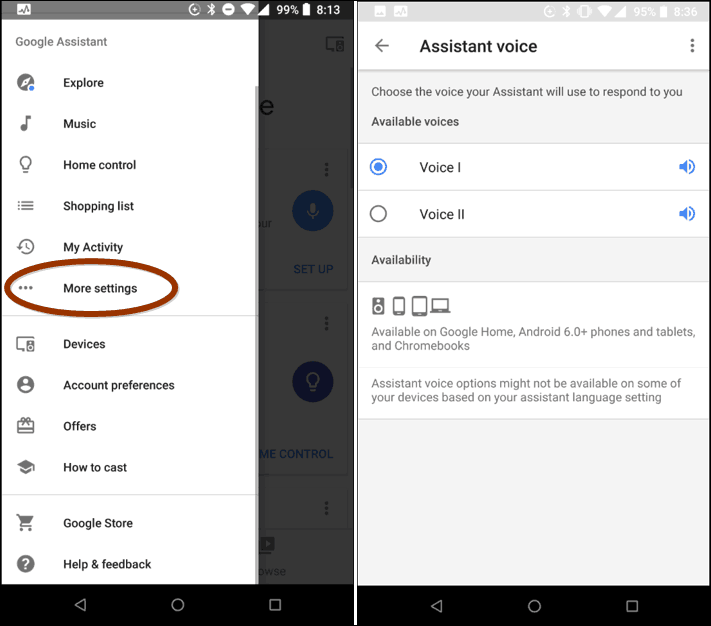 Zmeňte funkciu Google Assistant Voice
