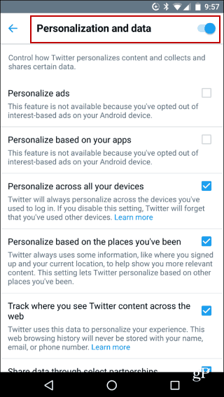 Twitter Ochrana osobných údajov pre mobil