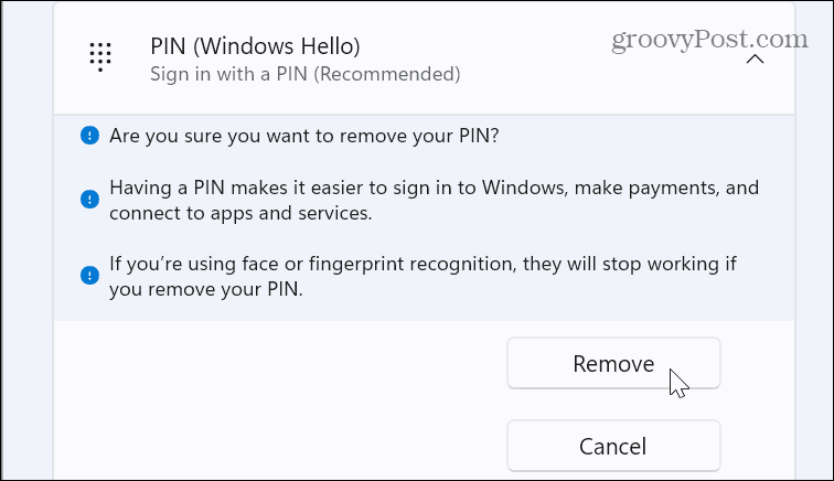 PIN na prihlásenie do systému Windows 11