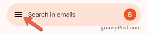 Otvorte ponuku Gmail