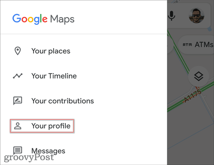 Úprava profilu služby Mapy Google